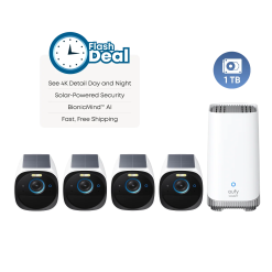 Alternative view of Eufy Home Collection eufyCam S330 (eufyCam 3) 4-Cam Kit + 1 TB Hard Drive Smart Home Security, Home Security Accessories