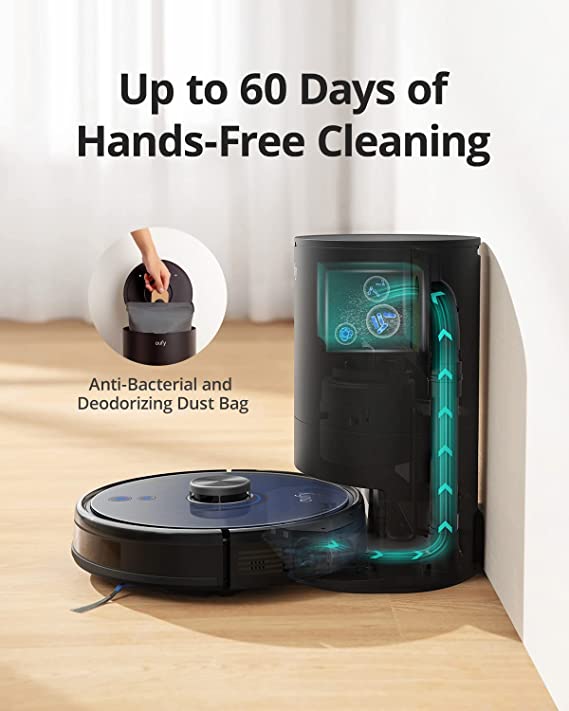 Eufy Home Collection RoboVac Replacement 6 Pack Dust Bags, Large Capacity Dust Bag Compatible with L35 Hybrid+ and LR30 Hybrid+ Robot Vacuum Accessories, Replacement Parts - Image 3