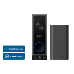 Eufy Home Collection Video Doorbell E340 Smart Video Doorbell + Rechargeable Battery Pack with USB-C