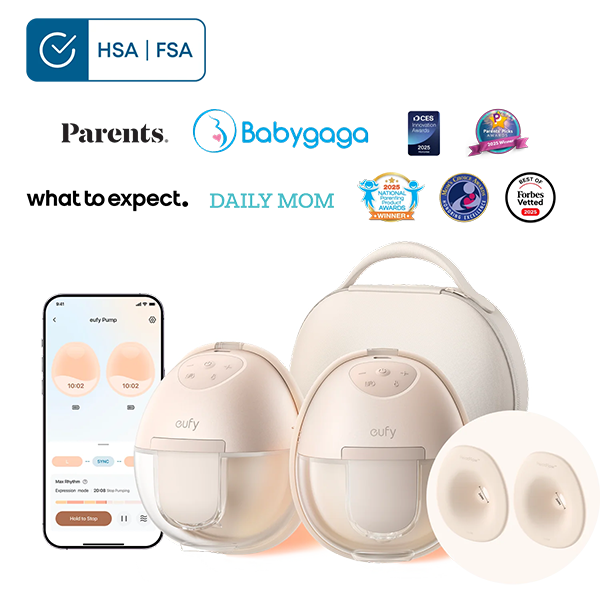 Eufy Home Collection Breast Pump S1 Pro & 24 mm Flange (2-Pack) Breast Pump Accessories, Hands-Free Pump Parts