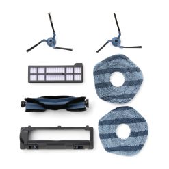 Eufy Home Collection Replacement Parts Kit Smart Robot Vacuum for eufy X10 Pro Omni Robot Vacuum, Roller Brush with Bristles and Rubber, Brush Guard, 2 Side Brushes, Washable Filter, and 2 Mop Cloths Robot Vacuum Accessories, Replacement Parts