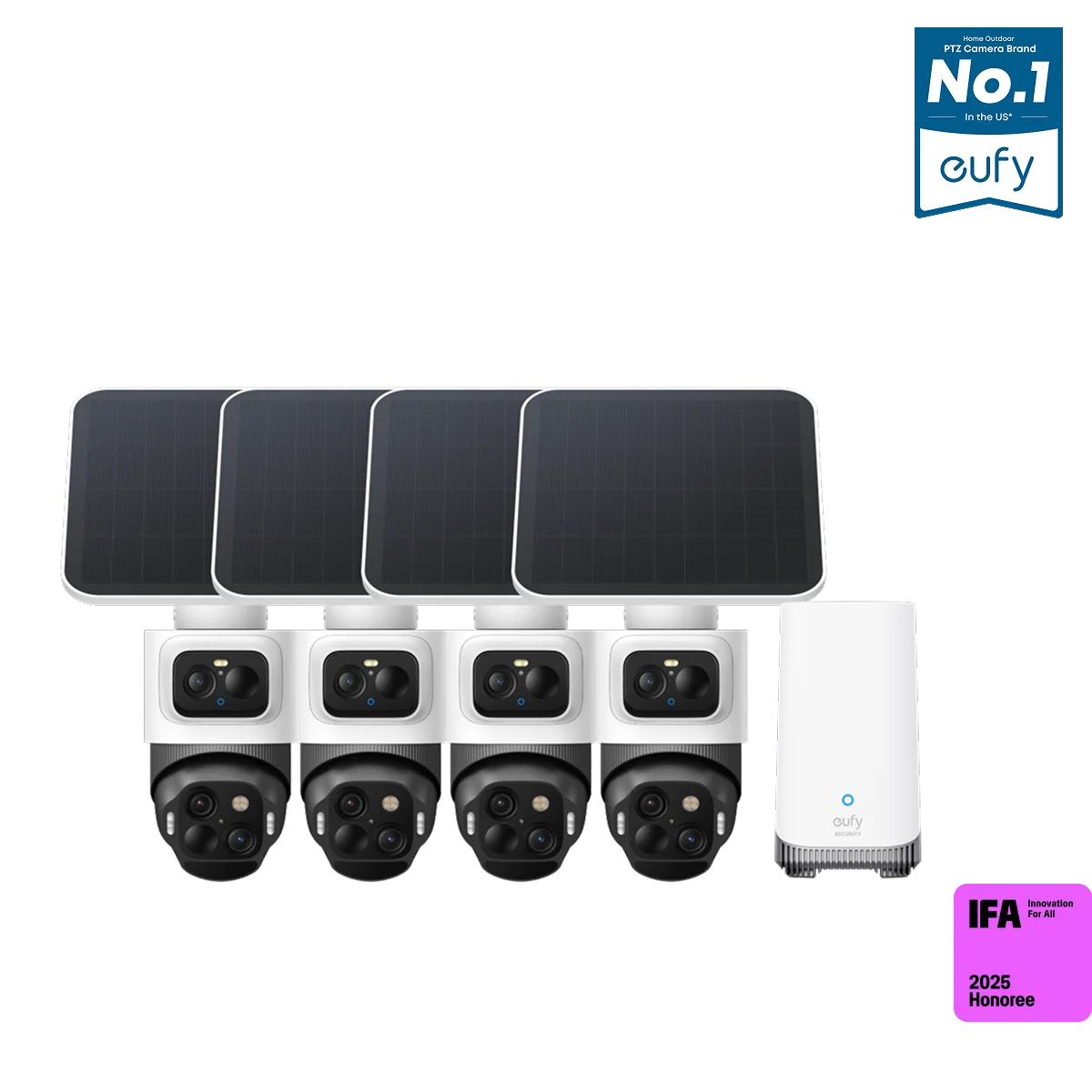 Eufy Home Collection eufyCam S4 4-Cam Kit Smart Home Security, Home Security Accessories - Image 13