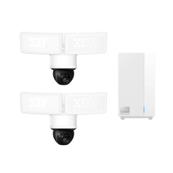 Eufy Home Collection Floodlight Camera E340 (2-Cam Kit) + eufy HomeBase Professional S1