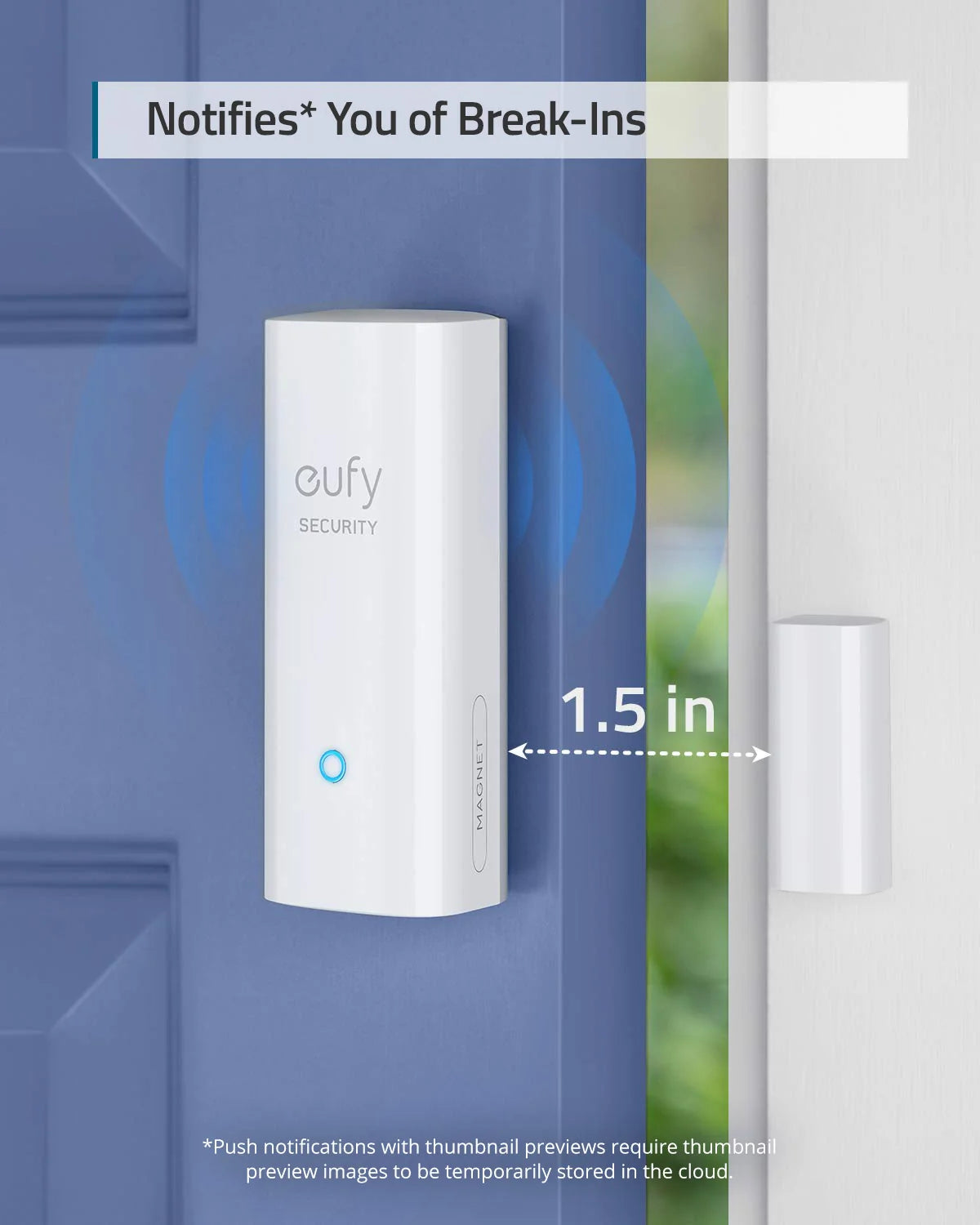 Eufy Home Collection Entry Sensor (3-Pack) Smart Home Security, Home Security Accessories - Image 4