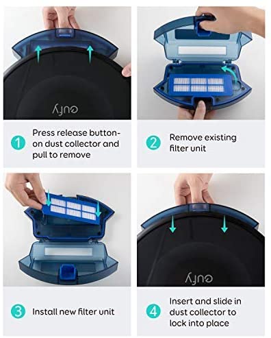 Eufy Home Collection Filter Set for 11S Max,15C Max,30C Max, G10, G30, G20 Robot Vacuum Accessories, Replacement Parts - Image 2