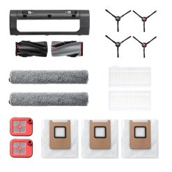 Eufy Home Collection Replacement Kit for C28, Side Brush 2, Dirty Water Tank Filter 2, Roller Brush and Brush Guard 1, Dust Bag 3, Roller Mop 2, Replacement Filter 2 Robot Vacuum Accessories, Replacement Parts