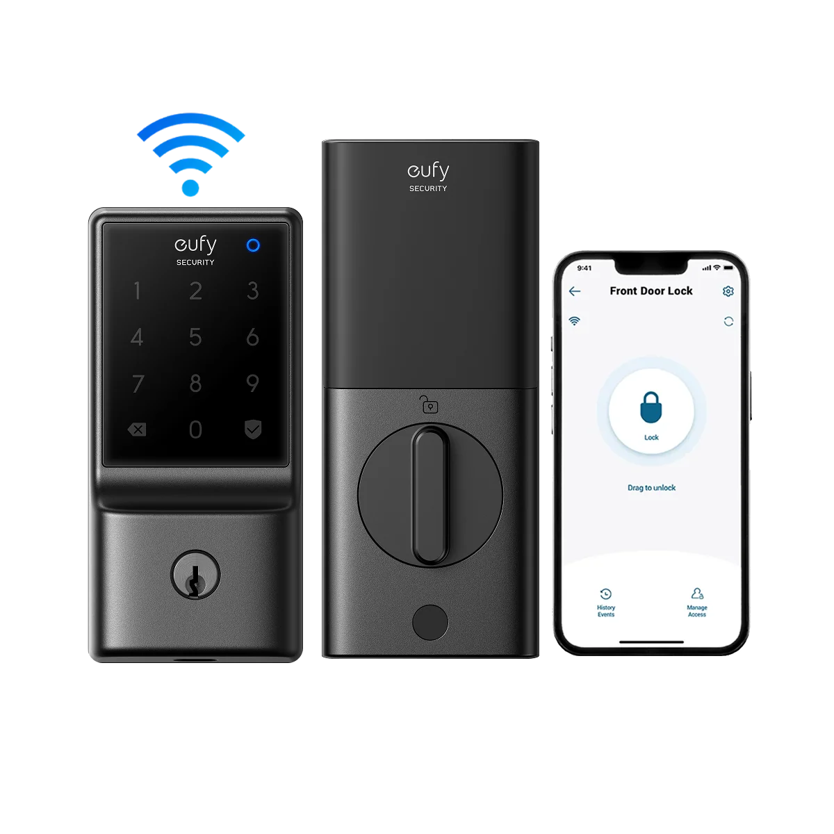 Eufy Home Collection Smart Lock C210 Keyless Smart Door Lock Smart Home Security, Home Security Accessories
