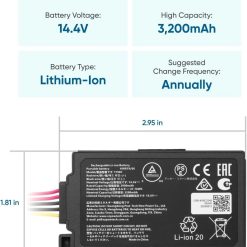 Alternative view of Eufy Home Collection Replacement Battery Omni C20 & Auto-Empty C10 Rechargeable Replacement Battery Replacement Cable, Power Accessories