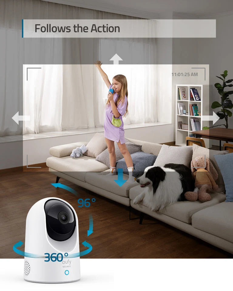 Eufy Home Collection Indoor Cam E220 (2K, 4-Cam Kit, Pan & Tilt) Indoor Security Camera Smart Home Security, Home Security Accessories - Image 5
