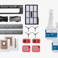 Eufy Home Collection Accessories Package + Floor cleaner*2, Side Brush, Filter, Rolling Brush for Robovac, Dustbag, Roller Mop, Dirty Water Reservoir Filter Robot Vacuum Accessories, Replacement Parts