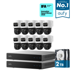 Eufy Home Collection Dual-NVR PoE System with 10 PoE Cam S4