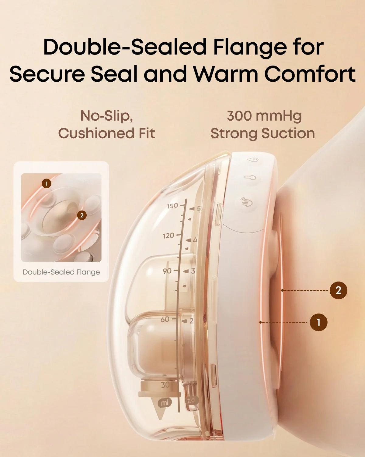 Eufy Home Collection Wearable Breast Pump S2 Pro & Indoor Cam S350 Indoor Security Camera Breast Pump Accessories, Hands-Free Pump Parts - Image 6