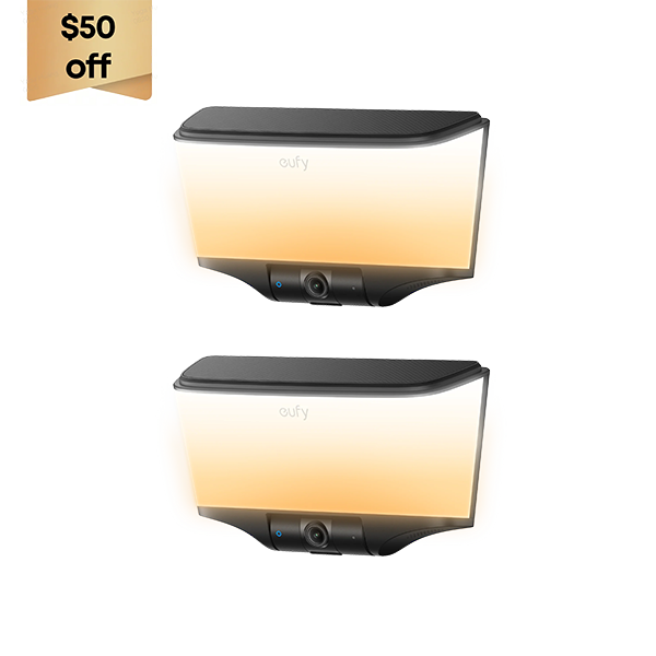 Eufy Home Collection Wall Light Cam S4 (2 pack) Smart Home Security, Home Security Accessories