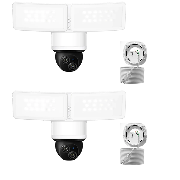 Eufy Home Collection Floodlight Camera E340 with AC Cable (2-Cam Pack) Smart Home Security, Home Security Accessories
