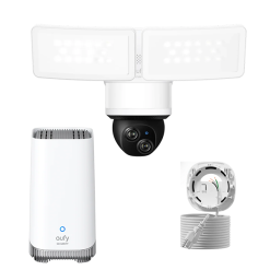 Eufy Home Collection Floodlight Camera E340 with AC Cable + eufy HomeBase S380