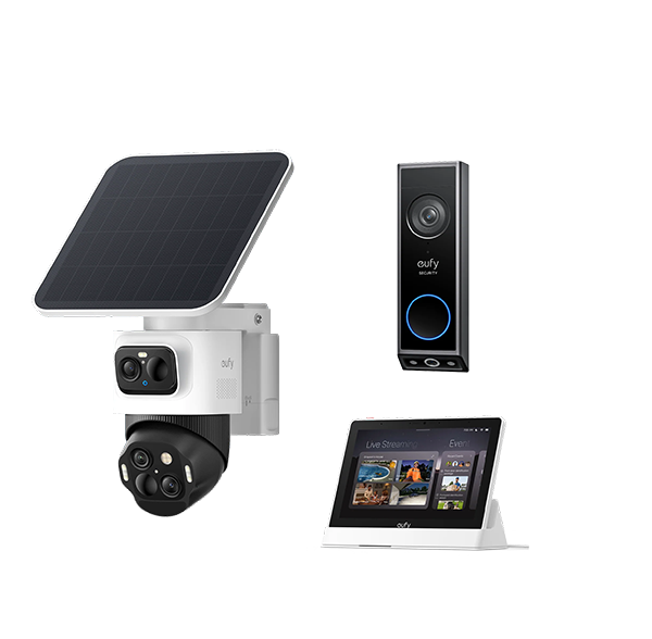 Eufy Home Collection eufyCam S4 Smart Video Doorbell +Smart Display E10 + Video Doorbell E340 Smart Home Security, Home Security Accessories