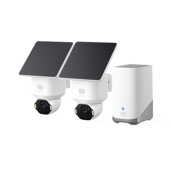 Eufy Home Collection SoloCam E42 2-Cam Kit (HomeBase S380) Wireless Security Camera Smart Home Security, Home Security Accessories