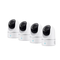 Eufy Home Collection Indoor Cam E220 (2K, 4-Cam Kit, Pan & Tilt) Indoor Security Camera