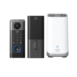 Eufy Home Collection Video Smart Lock S330 Keyless Smart Door Lock + HomeBase S380