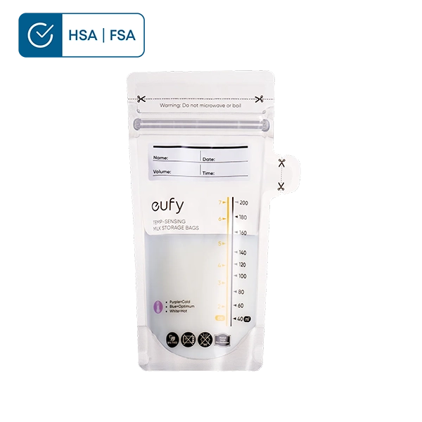 Eufy Home Collection Breast Milk Storage Bag (120 Pieces) Breast Pump Accessories, Hands-Free Pump Parts