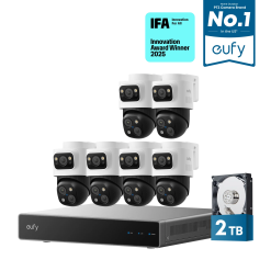 Eufy Home Collection 6-Cam Kit PoE NVR Security System S4 Max