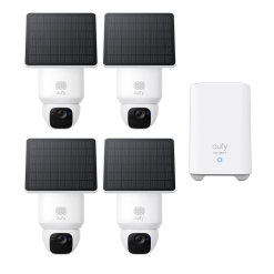 Eufy Home Collection SoloCam E304-Cam Pack+ Homebase 2 Wireless Security Camera Smart Home Security, Home Security Accessories