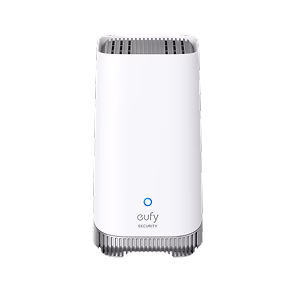 eufy security hub with sleek white design for smart home