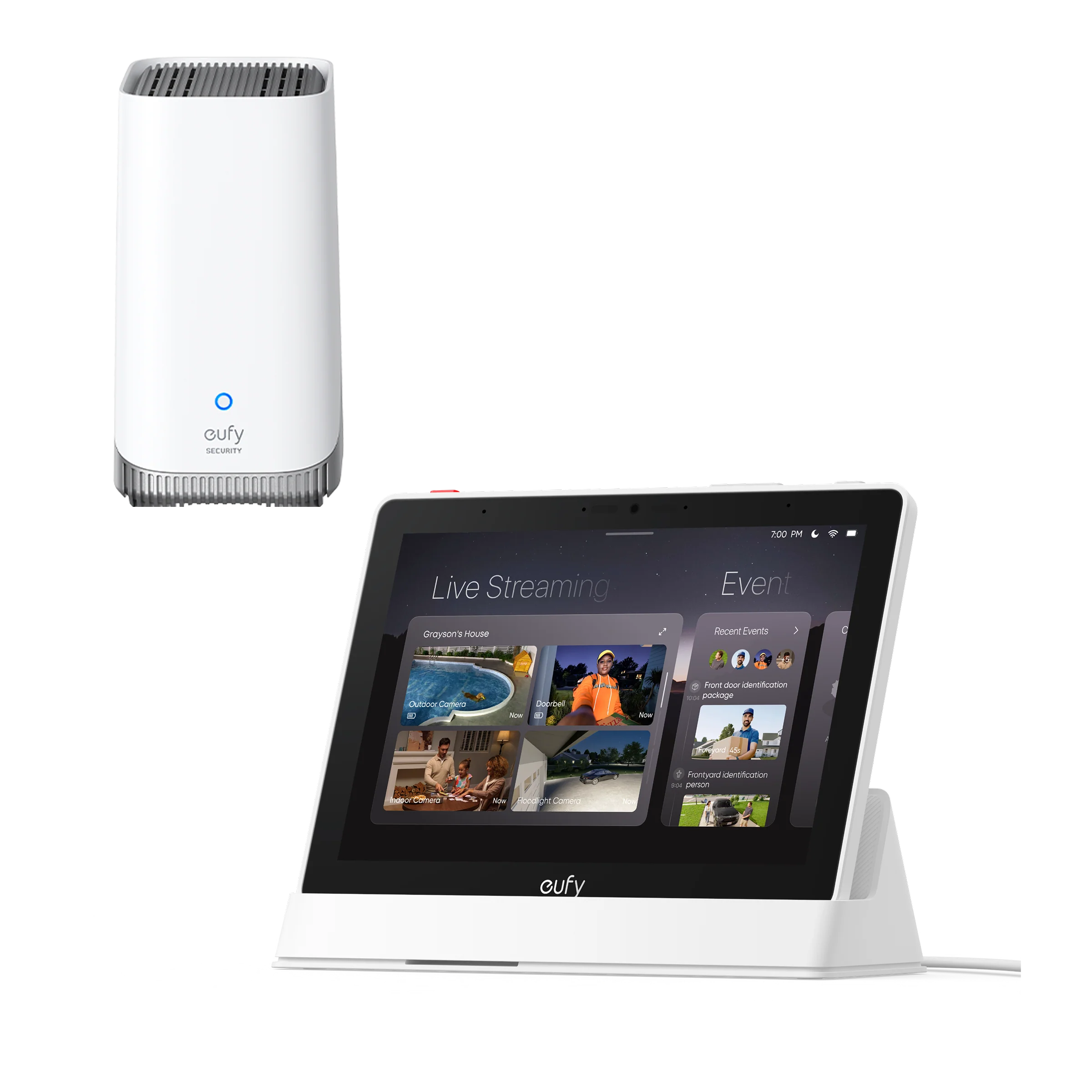 Eufy Home Collection Smart Display E10 + eufy HomeBase S380 Smart Home Security, Home Security Accessories