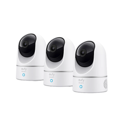Eufy Home Collection Indoor Cam E220 (2K, 3-Cam Kit, Pan & Tilt) Indoor Security Camera